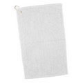 White Velour Golf/ Hand Towel - Blank (16"x25")